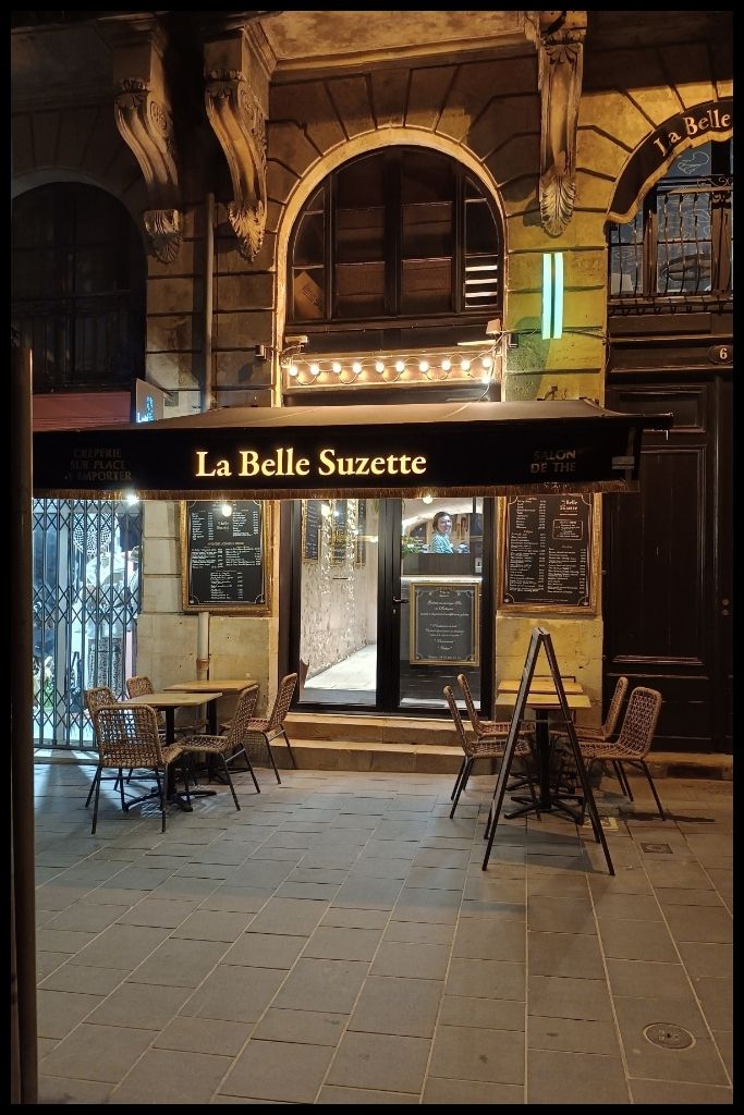 La Belle Suzette is a charming creperie located close to the National Theater of Bordeaux 4-days in Bordeaux Itinerary