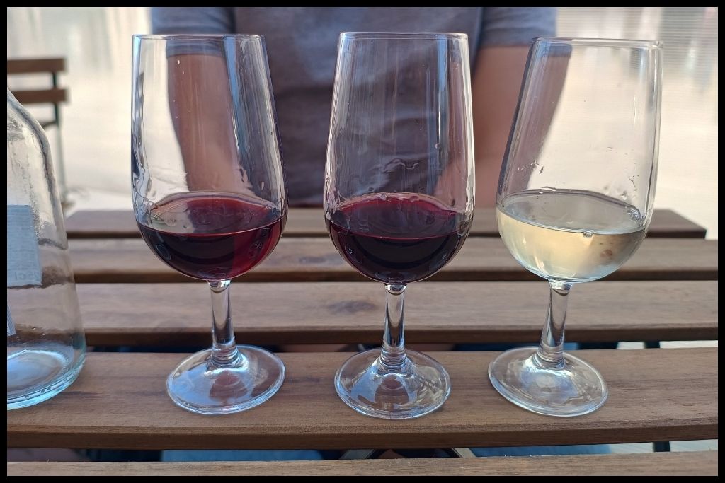 What to eat or drink: Port Tasting at Bia Lounge 2 tawny reds and a white 