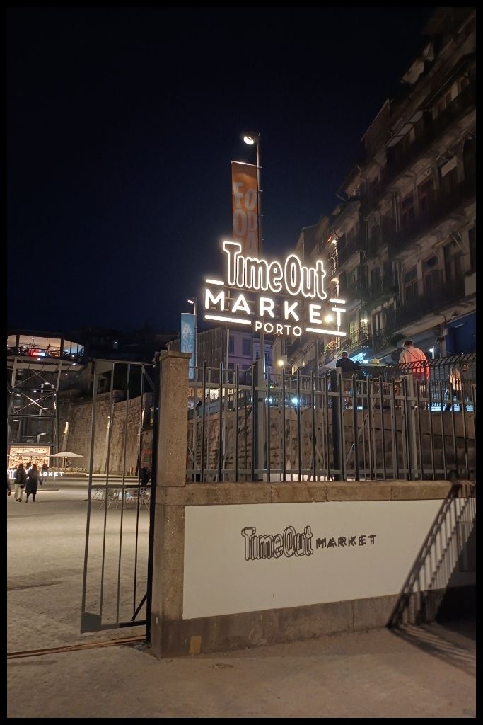 Night time photo Where to eat Timeout Market 