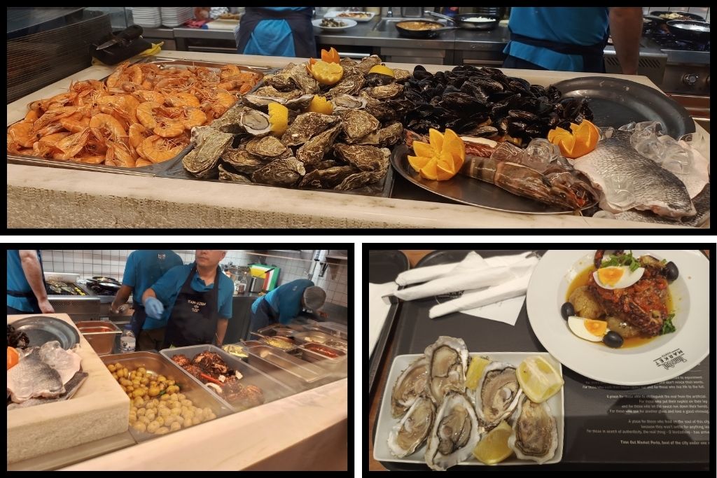 What to eat at  Meia-Nau Peixe e Marisco: The Grilled octopus and the oyster