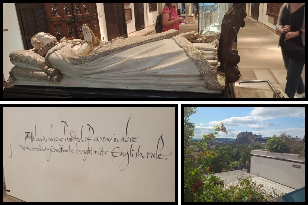 Affordable activities such as visiting the national museum of Scotland a few monuments inside the museum and view from the rooftop